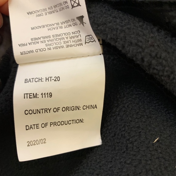 Men’s Iceberg Outerwear Thermal gray fleece lined full zip winter snow ski - Picture 14 of 14